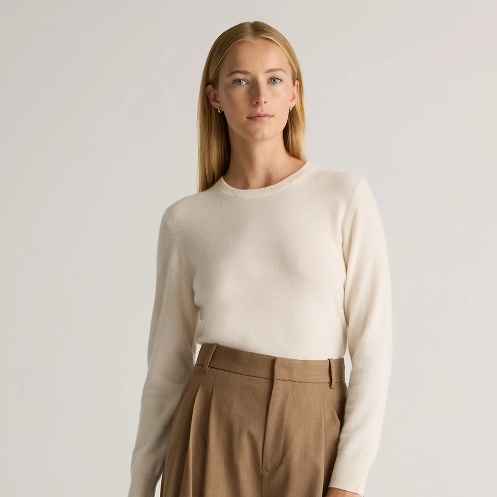 Quince Mongolian Crew Neck Cashmere Sweater